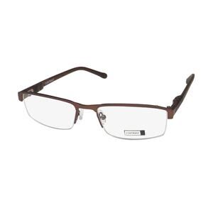 CONTRAST ENDURE BROWN AUTHENTIC EYEGLASSES FRAMES 52-17-145